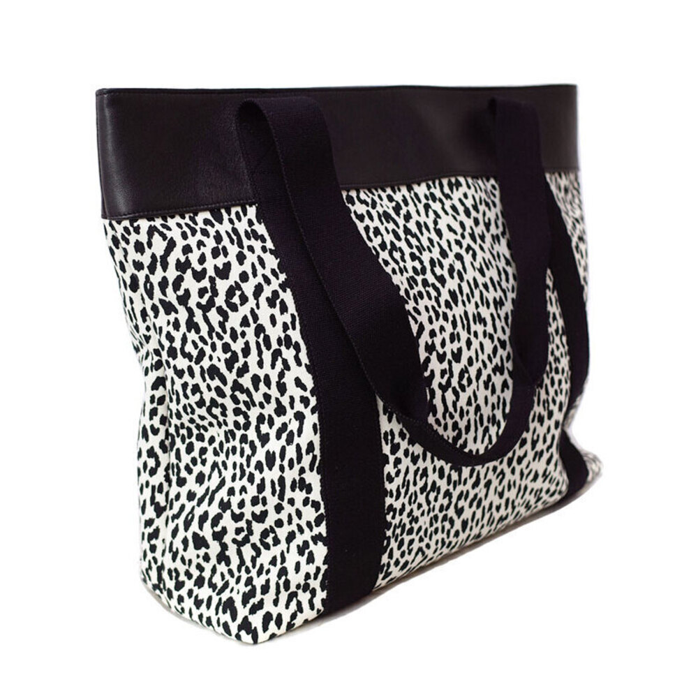 SAINT LAURENT Paris Saint Paris Leopard Tote Bag - Picture 2 of 9